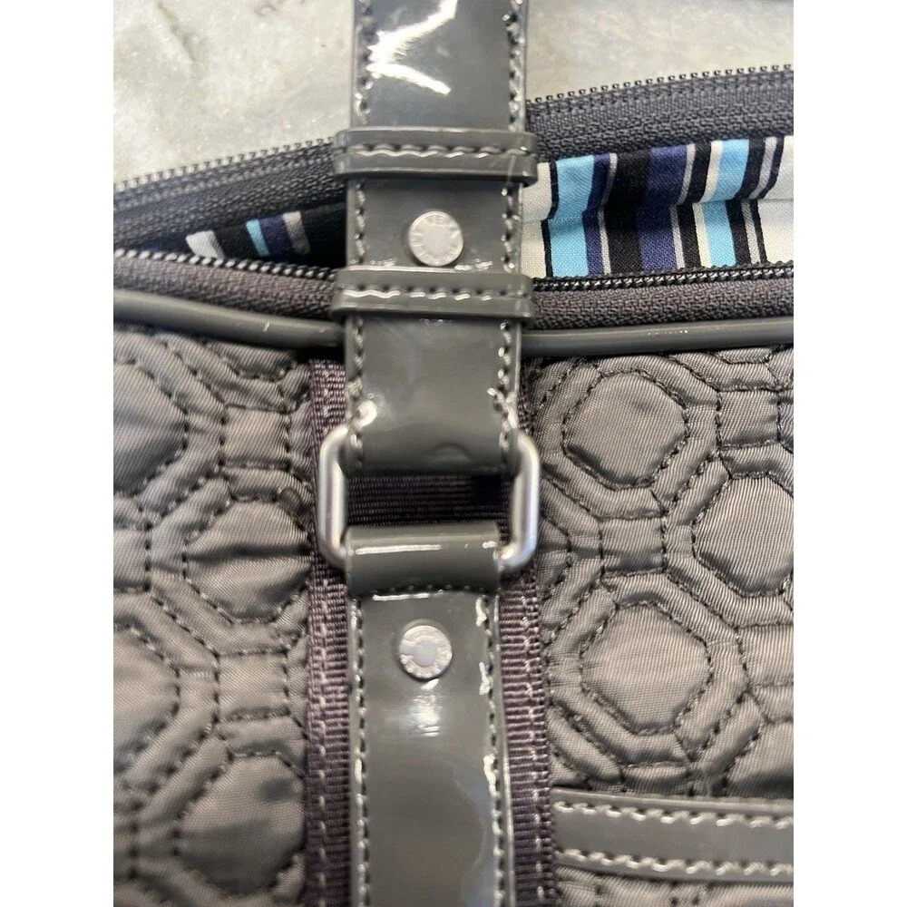 Vera Bradley Large Tote in Performance Twill Tranquil Gray Laptop Bag Womens Bag